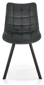 Jedálenská stolička COMORO, 1 ks, tmavosivá