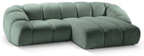 Svetlozelená rohová pohovka (pravý roh) Diana – Micadoni