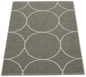 Tmavosivý vnútorný a vonkajší koberec 70x100 cm Boo Charcoal Linen – Pappelina