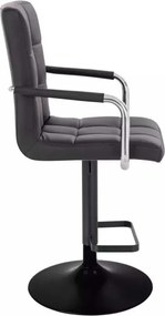 LuxuryForm DESIGN Barová stolička VERONA na čiernom tanieri - čierna