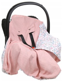 Vulpi Mušelínová deka do autosedačky Baby 80x80 Farba: staroružová