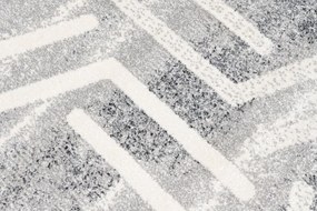 Svetlý dizajnový koberec s geometrickým vzorom Šírka: 80 cm | Dĺžka: 150 cm