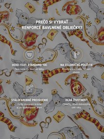 Bavlnené obliečky Renforcé - Chrabromil biely 140 × 200 cm, 70 x 90 cm