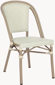 Stohovateľné záhradné jedálenské stoličky Silveira, 2 ks