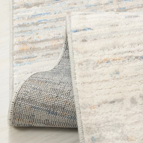 TA Koberec G501B WHITE/D_BLUE PORTLAND HIL Biely Obdĺžnikový Rozmer: 80x150 cm
