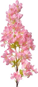 Dekorácia umelá kvetina s ružovými kvetmi - 15*8*100 cm