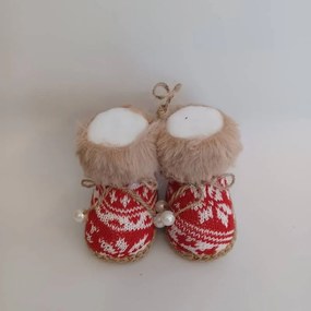 DECOLED Dekorácia, snežnice, 10 x 8,5 x 8 cm, červená