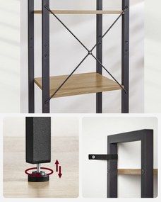 Dekorstudio Policový regal na kvety - dub sonoma - LLS101B11