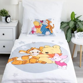 DETSKÉ BAVLNENÉ OBLIEČKY WINNIE THE POOH 100X135 CM, 1KS 40X60 CM VZOROVANÉ