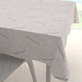 Biante Dekoračný štvorcový obrus Leona LN-164 Popínavé lístky na režnom 80x80 cm