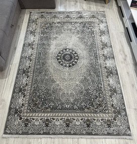 HU Sivý orientálny koberec King 29033-Grey Rozmer: 200x290 cm