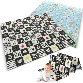 Penová podložka 200 x 180 x 1 cm Nukido NK-340 oceán-čísla