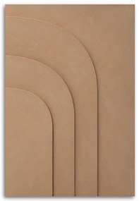 Gario Obraz na plátne Geometrický reliéf béžová Rozmery: 60 x 90 cm
