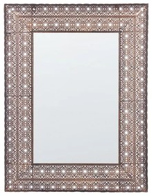Nástenné zrkadlo 69 x 90 cm medené DEHRADUN Beliani