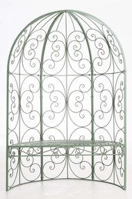 Oblúk na ruže Rosie s lavičkami - Zelená antik