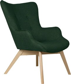 Tmavozelené kreslo Niko – Ropez