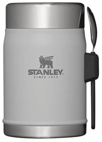 STANLEY termoska jedálenská 400ml s lyžicou/vidličkou Ash šedá 10-09382-083