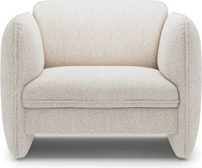 Krémové ženilkové kreslo Georgia – Micadoni