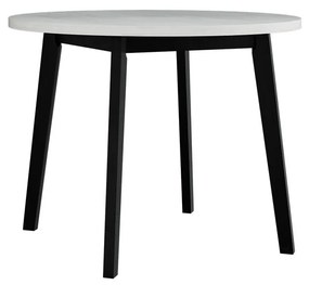 Stôl Harry 100 III, Morenie: biela - L, Farby nožičiek: čierna