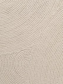 Hanse Home, Kusový koberec Eleni 106220 Natur Weiß kruh, 150x150 (priemer) kruh, biela, obývacia izba