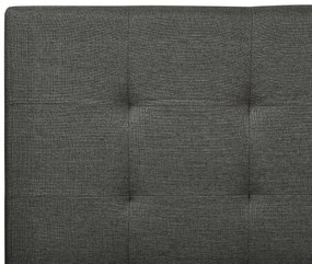 Čalúnená posteľ 180 x 200 cm sivá LA ROCHELLE Beliani