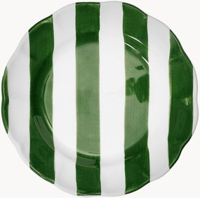 Ručne maľovaný tanier na šalát Stripe