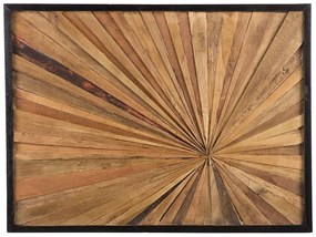 Nástenná dekorácia z tíkového dreva MERIDA Beliani