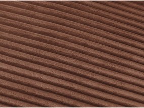 Oranžová menčestrová pohovka na každodenné spanie/rozkladacia 220 cm Hugo – Bobochic Paris