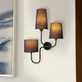 Nástenná lampa Catal čierna