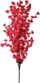 Dekorácia umelá vetvička s fuchsiovými kvetmi - 40*10*100 cm