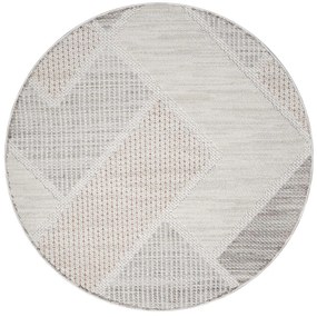 Dekorstudio Moderný okrúhly koberec LINDO 8877 - oranžový Priemer koberca: 200cm