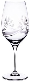 Onte Crystal Bohemia Crystal ručne brúsené poháre na červené víno Mašle 450 ml 2KS