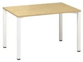 Kancelársky stôl Alfa 200, 120 x 80 x 74,2 cm, rovné vyhotovenie, dezén divoká hruška, RAL9010