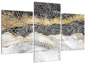 Obraz - Mandala v mramore (90x60 cm)