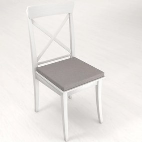Biante Štvorcový podsedák BKR-503 Sivá režná - 38x38x3 cm