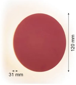 Argon 8320 - LED Nástenné svietidlo OREGON PLUS LED/3W/230V 3000K 12 cm červená