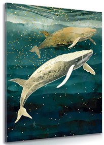 Obraz veľryby v oceáne