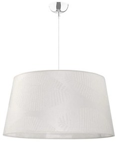 Duolla - Luster na lanku TENOR 1xE27/40W/230V pr. 60 cm biela/listy
