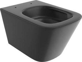 Mexen Teo, závesná WC misa 510x345x340 mm, Rimless Tornádo, čierna matná, 3385XX85T