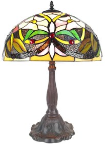 Stolná lampa Tiffany Cream Fayme - 41*58 cm E27/max 2*40W