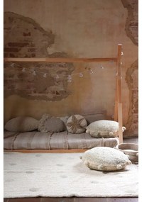 Kaki krémový prateľný ručne tkaný bavlnený detský koberec 120x160 cm Hippy Dots Olive – Lorena Canals