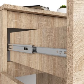 Komoda Kiara 80 cm 2 skrinky a 1 zásuvka dub sonoma