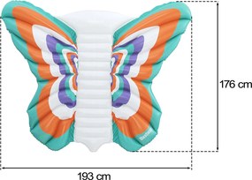 Nafukovacia plavecká matrac „motýľ“ 193 x 176 cm Bestway 43963