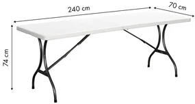Cateringový stôl do záhrady rozkladací 240 cm