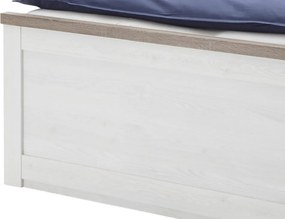 Posteľ Luca 160x200 cm, bielená pínia