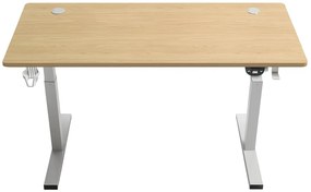 Herný stôl BR04 svetlohnedý s bielym rámom 120 cm