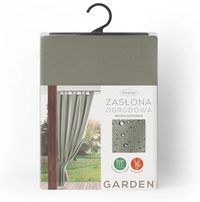 ZÁHRADNÝ VODEODOLNÝ ZÁVES NA PÚTKACH GARDEN 155X220 CM TMAVOBÉŽOVÁ