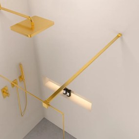 Erga Paris, stabilizačná vzpera pre sprchové zásteny s hrúbkou skla 8mm, dĺžka max. 150cm, zlatá lesklá, ERG-V02-PARIS-BAR-GD