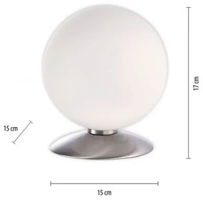 Paul Neuhaus 4013-55-LED Stmievateľná stolná lampa BUBBA 1xG9/3W/230V matný chróm