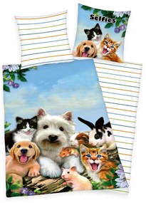 Herding Obliečky Selfie Pets 140x200/70x90cm